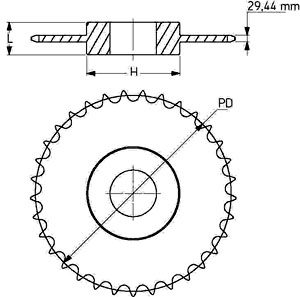 Звездочка PHS 28B-1C42